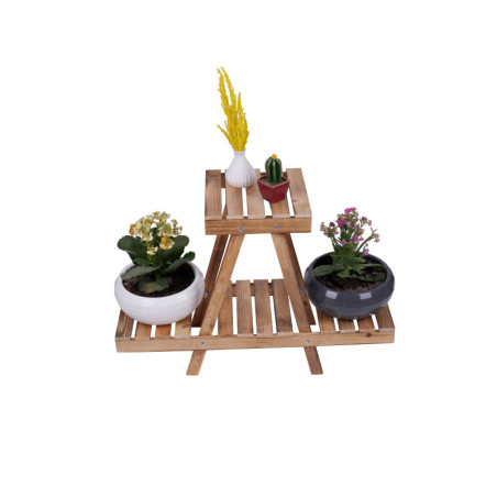 Jardinière Pot de fleurs en bois naturel L 70 cm