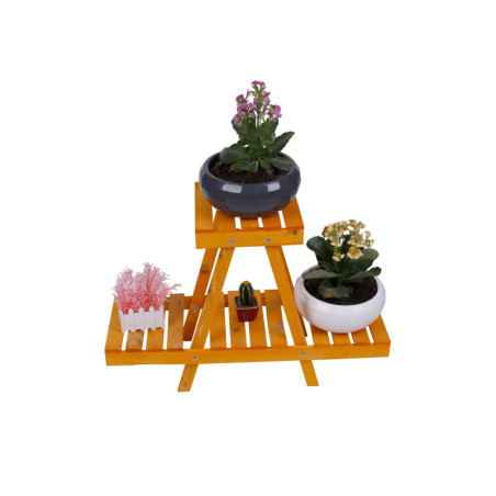 Jardinière Bac à plantes en bois noir 70 x 50 x 24 cm