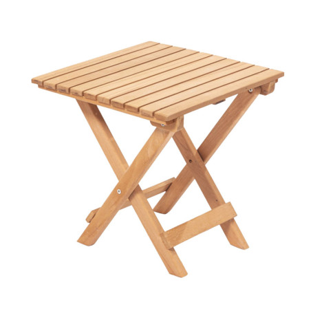 Table basse de jardin en bois de hêtre marron 40 x 40 x 40 cm