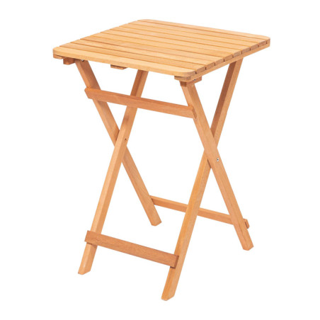 Table de jardin en bois de hêtre marron 60 x 60 x 72 cm