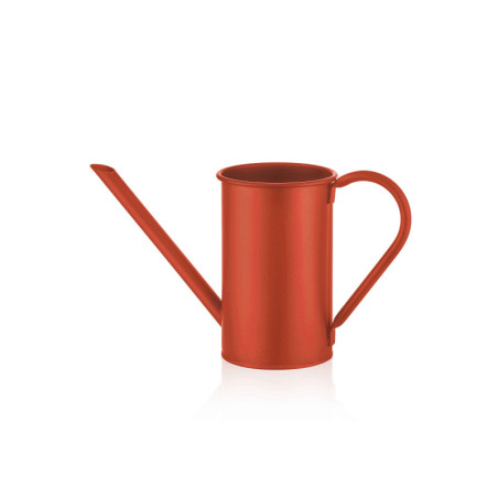 Arrosoir de jardin en métal rouge 1,5 L 11 x 11 x 17 cm