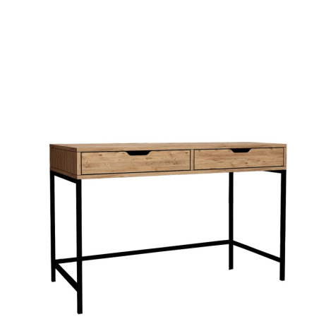 Bureau d'étude Table de travail en bois MDF mélaminé pin atlantique 120 x 55 x 77,4 cm