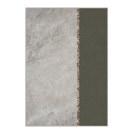 Grand tapis de salon en polyester multicolore 180 x 280 cm poils 4 mm antidérapant lavable