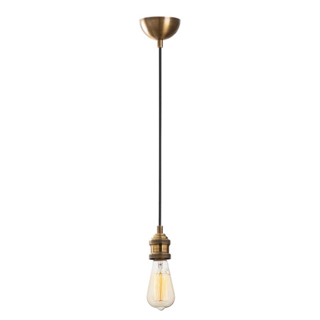 Suspension Luminaire en métal finition vintage 6 x 6 cm hauteur 102 cm E27 40 W IP20