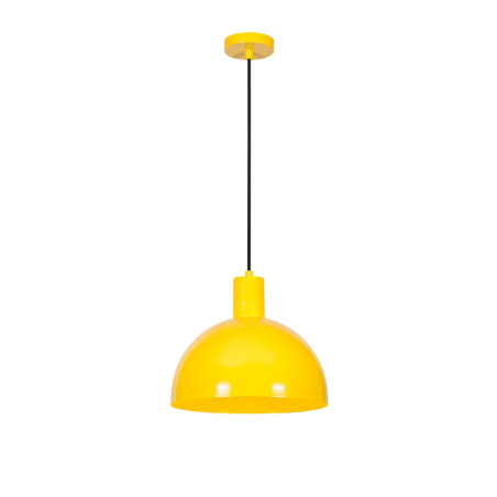 Suspension Luminaire en métal jaune Ø30 cm hauteur 117 cm E27 40 W IP20
