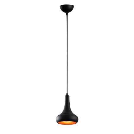 Suspension Luminaire en métal noir Ø16 cm hauteur 117 cm E27 40 W IP20