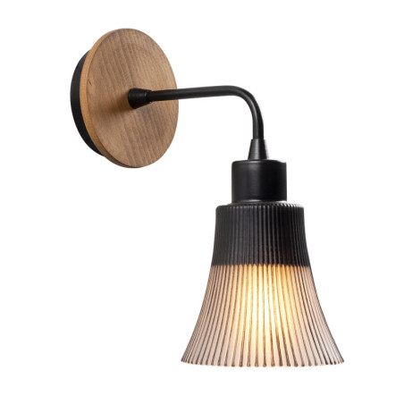 Applique murale Lampe en métal noir Ø13 cm hauteur 28 cm E27 40 W IP20