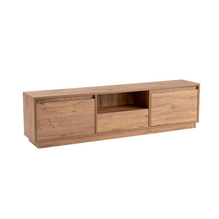 Meuble TV Banc TV en bois MDF mélaminé pin atlantique 160 x 30 x 42 cm
