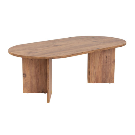 Table basse de salon en bois MDF mélaminé pin atlantique 119 x 60 x 40 cm