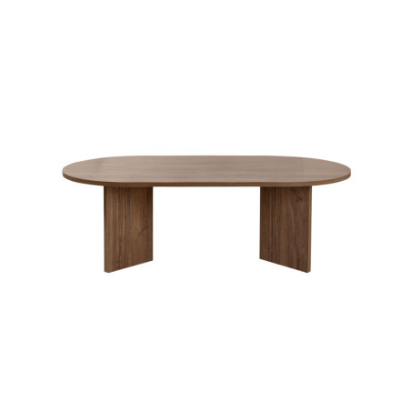 Table basse de salon en bois MDF mélaminé noyer 119 x 60 x 40 cm