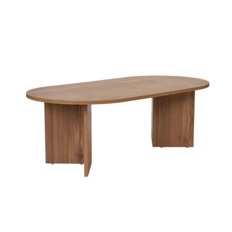 Table basse de salon en bois MDF mélaminé chêne 119 x 60 x 40 cm