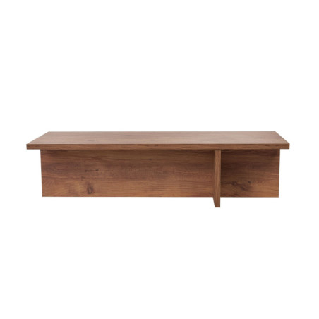 Table basse de salon en bois MDF mélaminé pin atlantique 120 x 45 x 30 cm charge 27 kg