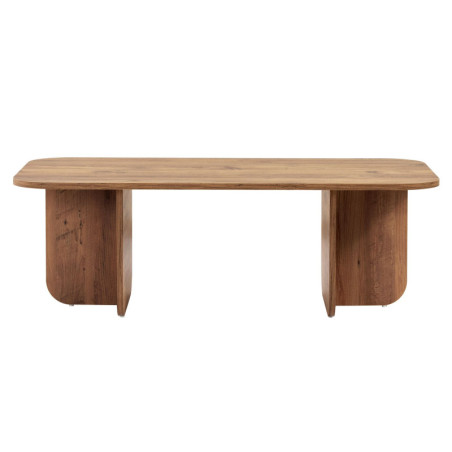 Table basse de salon en bois MDF mélaminé pin atlantique 120 x 60 x 41 cm