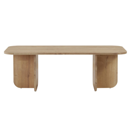 Table basse de salon en bois MDF mélaminé chêne saphir 120 x 60 x 41 cm