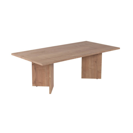 Table basse de salon en bois MDF mélaminé chêne saphir 119 x 60 x 40 cm