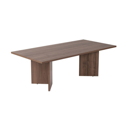 Table basse de salon en bois MDF mélaminé noyer 119 x 60 x 40 cm