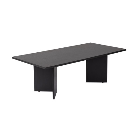 Table basse de salon en bois MDF mélaminé bois noir 119 x 60 x 40 cm