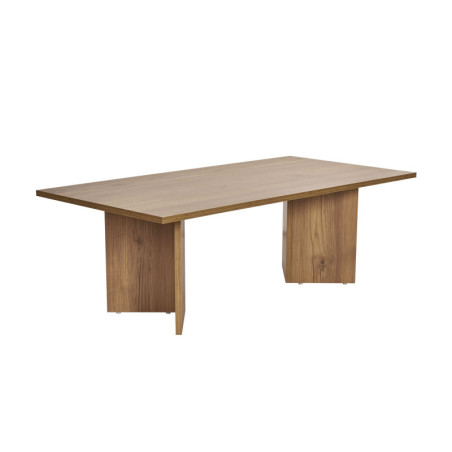 Table basse de salon en bois MDF mélaminé chêne 119 x 60 x 40 cm