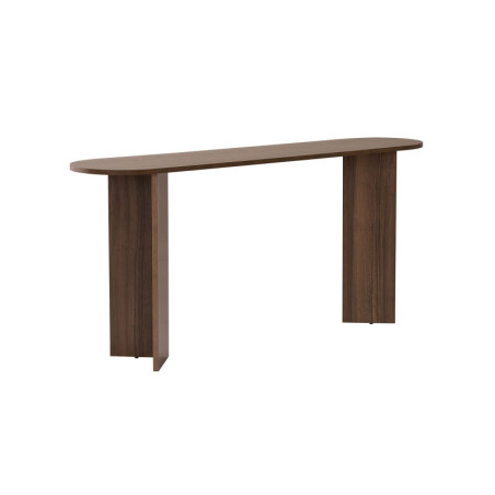 Buffet Meuble de rangement en bois MDF mélaminé noyer 150 x 35 x 75 cm