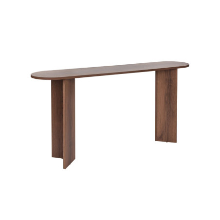 Buffet Meuble de rangement en bois MDF mélaminé noyer 150 x 35 x 75 cm