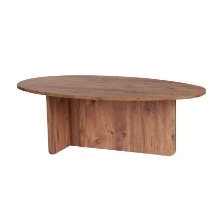 Table basse de salon en bois MDF mélaminé pin atlantique 120 x 65 x 40 cm