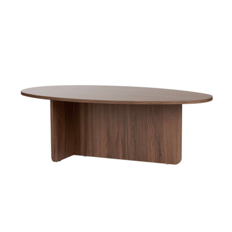Table basse de salon en bois MDF mélaminé noyer 120 x 65 x 40 cm