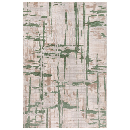 Tapis de salon en polyester vert 120 x 180 cm