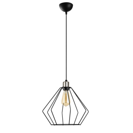 Suspension Luminaire en métal noir Ø33 cm hauteur 126 cm E27 40 W IP20