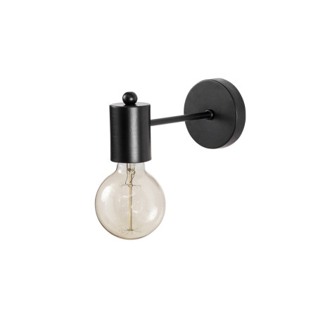 Applique murale Lampe en métal noir 6 x 21 x 8 cm E27 40 W IP20