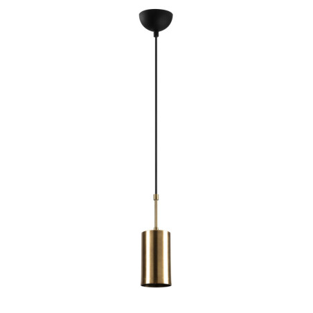Suspension Luminaire en métal doré et noir Ø9 cm hauteur 124 cm E27 40 W IP20