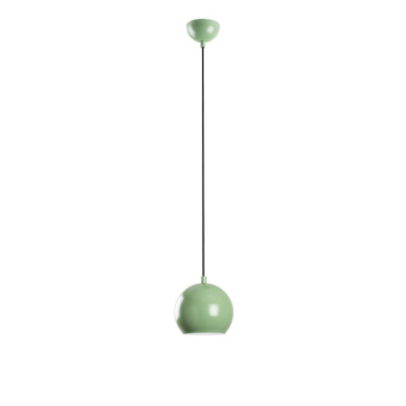 Suspension Luminaire en métal vert menthe Ø15 cm hauteur 111 cm E27 40 W IP20