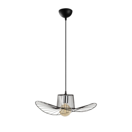 Suspension Luminaire en fer noir Ø49 cm hauteur 110 cm E27 40 W IP20