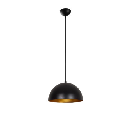 Suspension Luminaire en métal noir et doré Ø30 cm hauteur 111 cm E27 40 W IP20 réglable