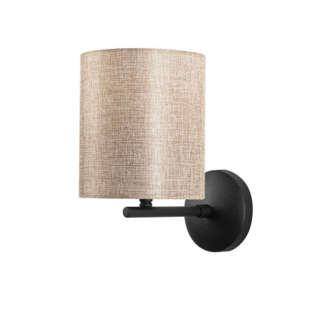 Applique murale Lampe en métal noir et crème 14 x 23 x 26 cm E27 40 W IP20