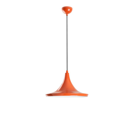 Suspension Luminaire en fer orange Ø30 cm hauteur 117 cm E27 40 W IP20