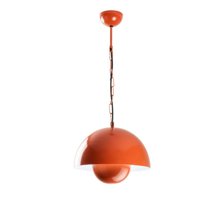 Suspension Luminaire en métal orange Ø30 cm hauteur 70 cm E27 40 W IP20