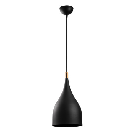 Suspension Luminaire en métal noir et doré Ø25 cm hauteur 137 cm E27 40 W IP20