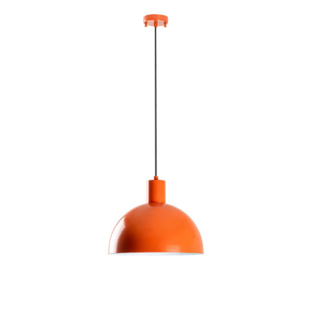 Suspension Luminaire en métal orange Ø30 cm hauteur 117 cm E27 40 W IP20