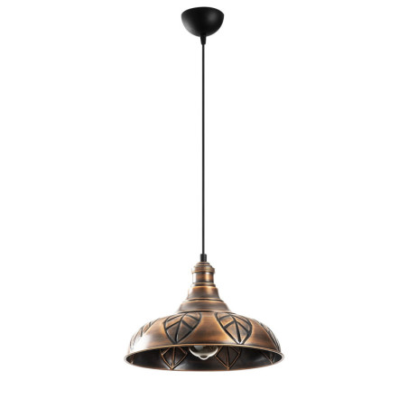 Suspension Luminaire en métal cuivre Ø32 cm hauteur 117 cm E27 40 W IP20