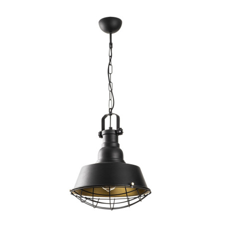 Suspension Luminaire en métal noir et doré Ø30 cm hauteur 86 cm E27 40 W IP20