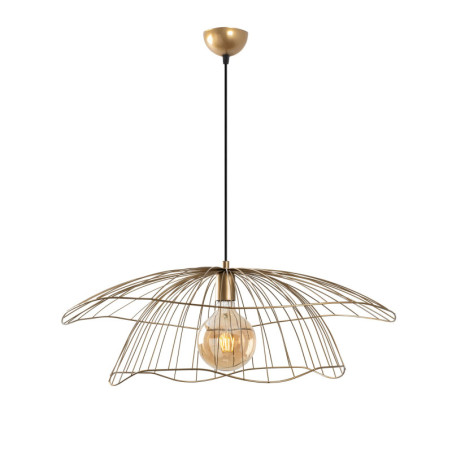 Suspension Luminaire en métal doré Ø70 cm hauteur 124 cm E27 40 W IP20
