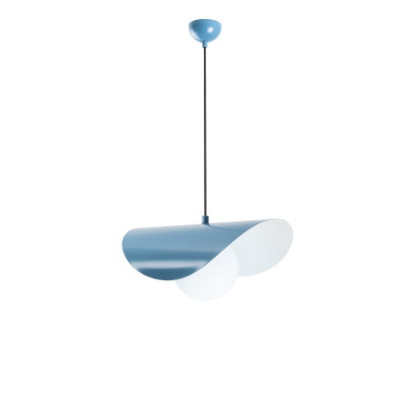 Suspension Luminaire en fer bleu clair 40 x 25 cm hauteur 112 cm E27 40 W IP20