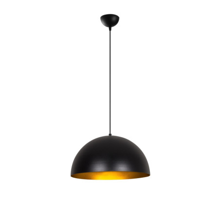Suspension Luminaire en fer noir et doré Ø40 cm hauteur 116 cm E27 40 W IP20