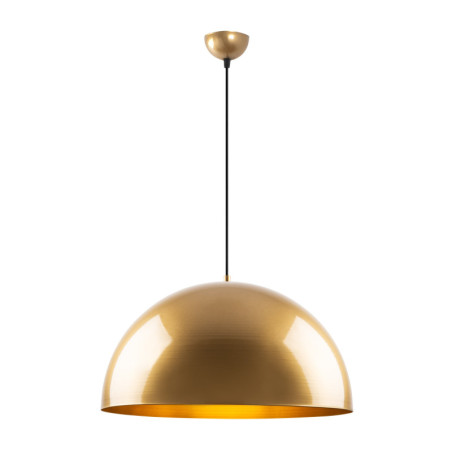 Suspension Luminaire en métal doré Ø50 cm hauteur réglable jusquà 121 cm E27 40 W IP20