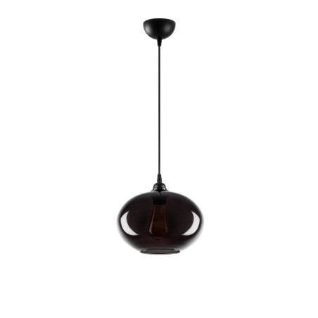 Suspension Luminaire en métal fumé Ø27 cm hauteur 120 cm E27 40 W IP20