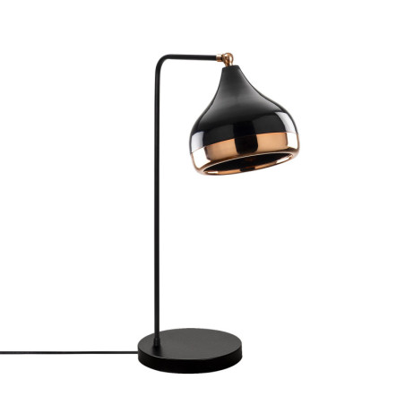 Lampe de table Lampe à poser en métal noir et cuivre 17 x 26 x 52 cm E27 40 W IP20 Scandinave