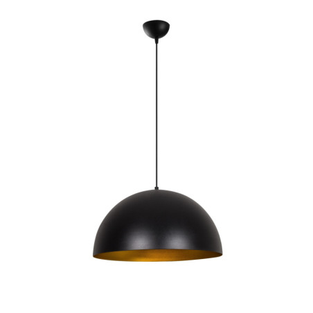 Suspension Luminaire en métal noir et doré Ø50 cm hauteur 121 cm E27 40 W IP20