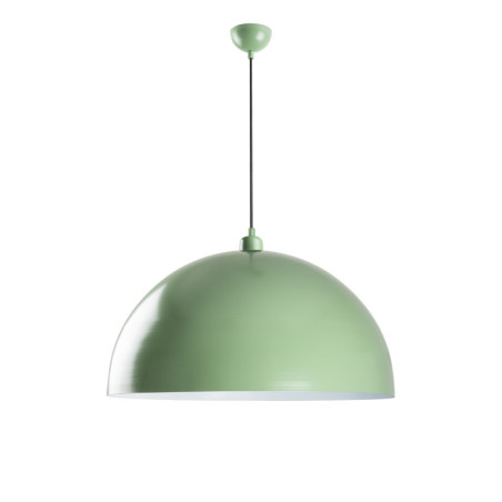 Suspension Luminaire en métal vert menthe Ø60 cm hauteur réglable 45 à 135 cm E27 40 W IP20