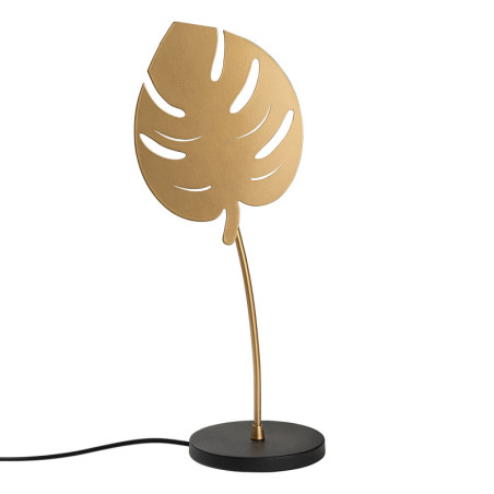 Lampe de table Lampe à poser en métal or et noir - L 21 × P 17 × H 56 cm - 1 x E14 Max 40W - IP20