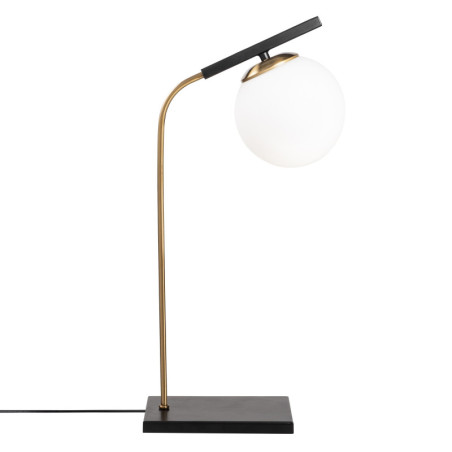 Lampe de table Lampe à poser en métal et verre doré et noir 15 x 26 x 55 cm E27 40 W IP20 Scandinave